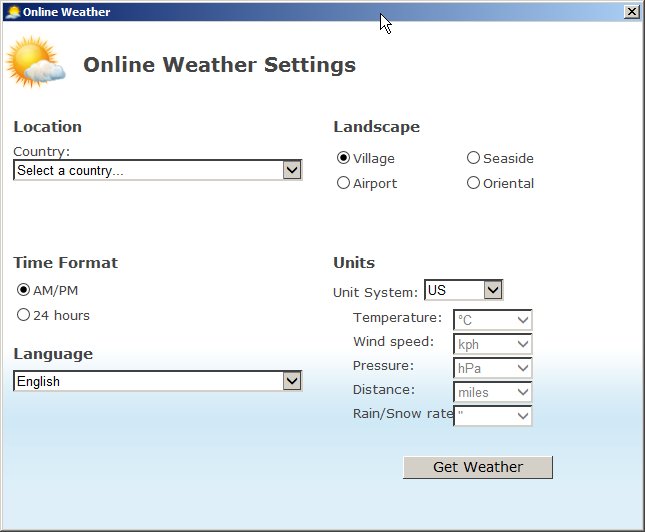 Entropia Universe - Sometrics - Online Weather - Settings.png