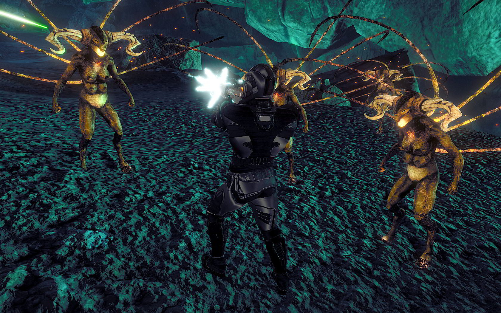 Monria Entropia Universe Call of Cthulhu - player fighting Shubs.jpg